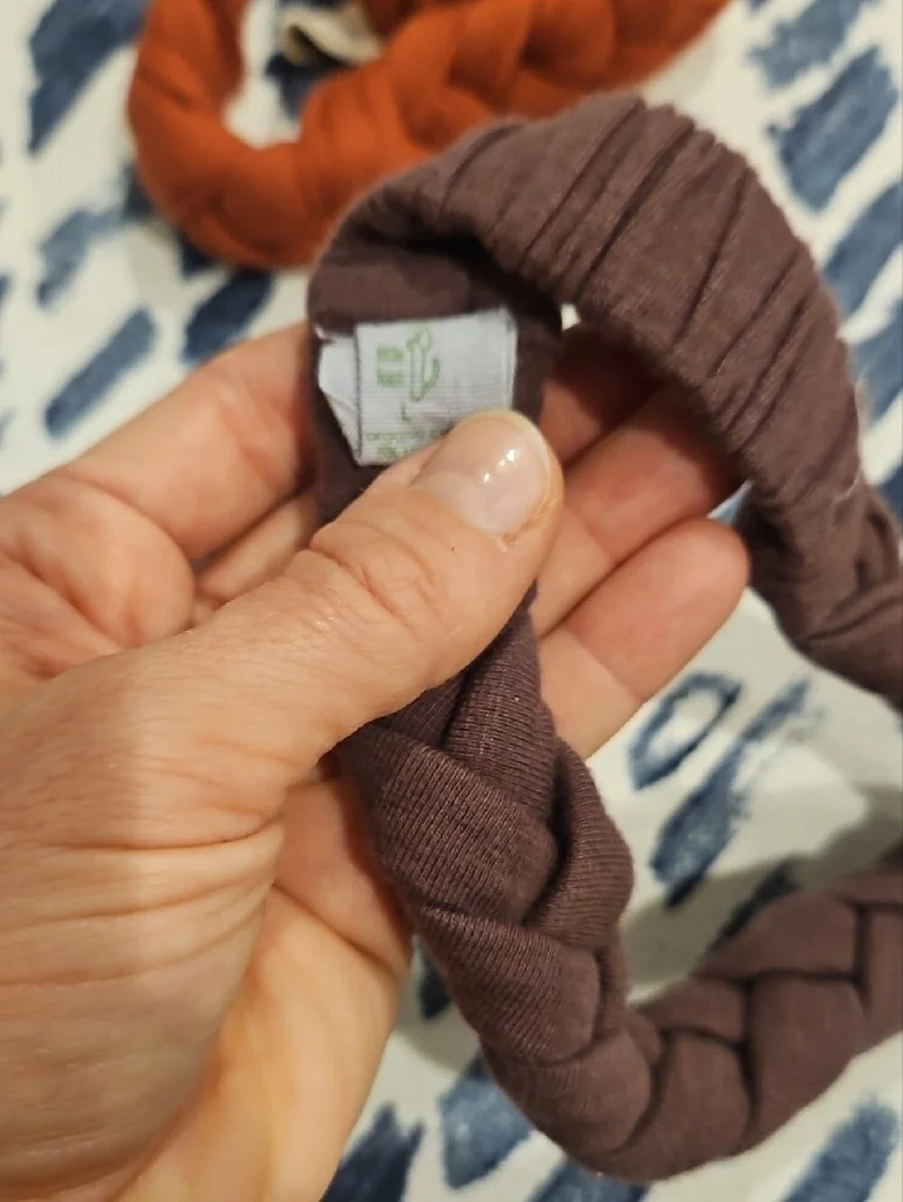kate quinn Braided Headband Duo in Rust & Plum - Baby size S (newborn-3 months)